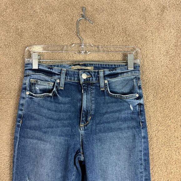 Joe's Jeans Debbie Ankle Jeans Womens Size 26 Blue High Rise Straight Distressed - Picture 3 of 14